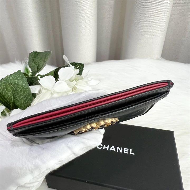 Chanel 19 Zip Wallet Card Holder Black Lambskin – ＬＯＶＥＬＯＴＳＬＵＸＵＲＹ