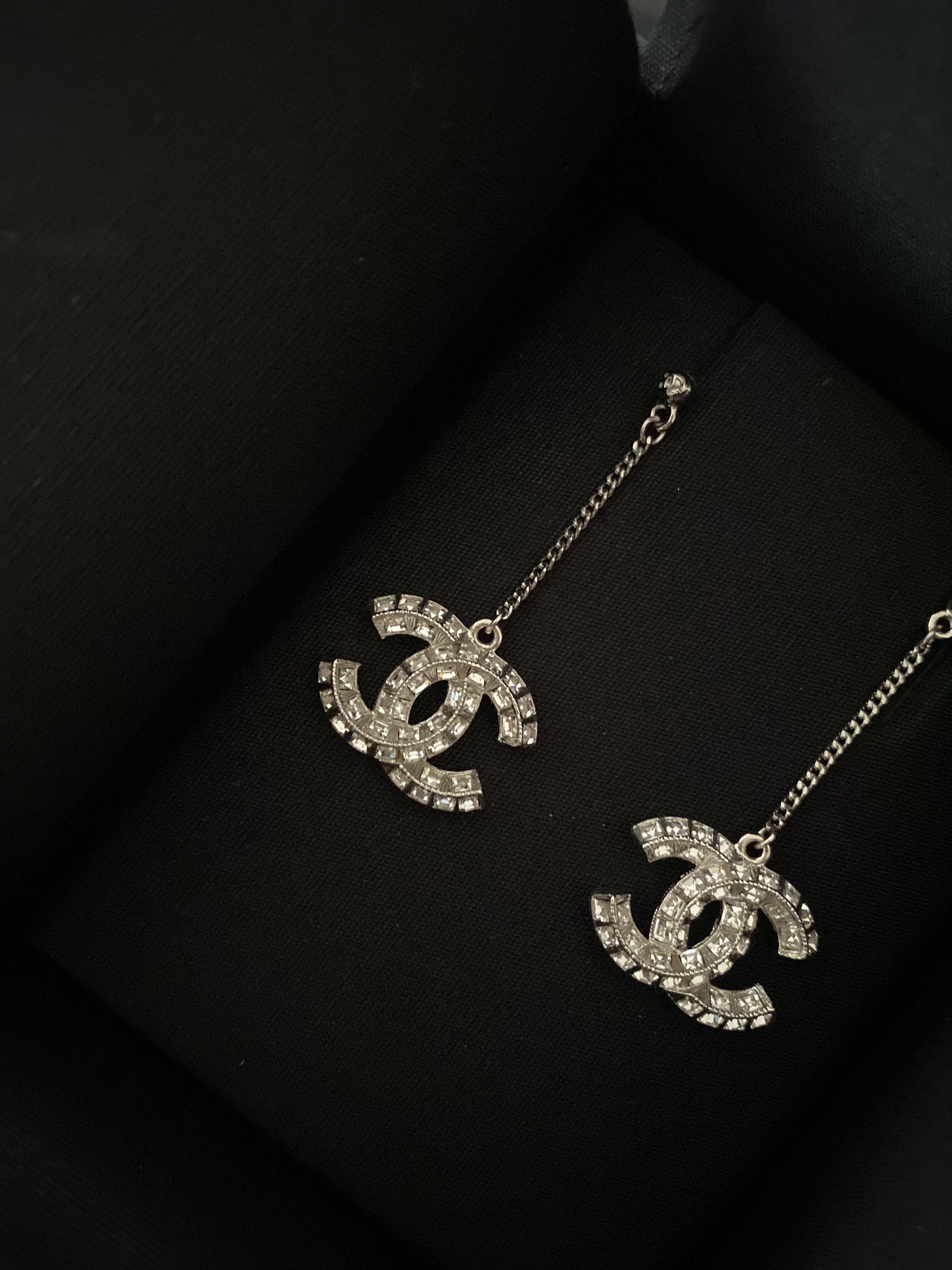 Chanel Crystal Earrings REV A63084