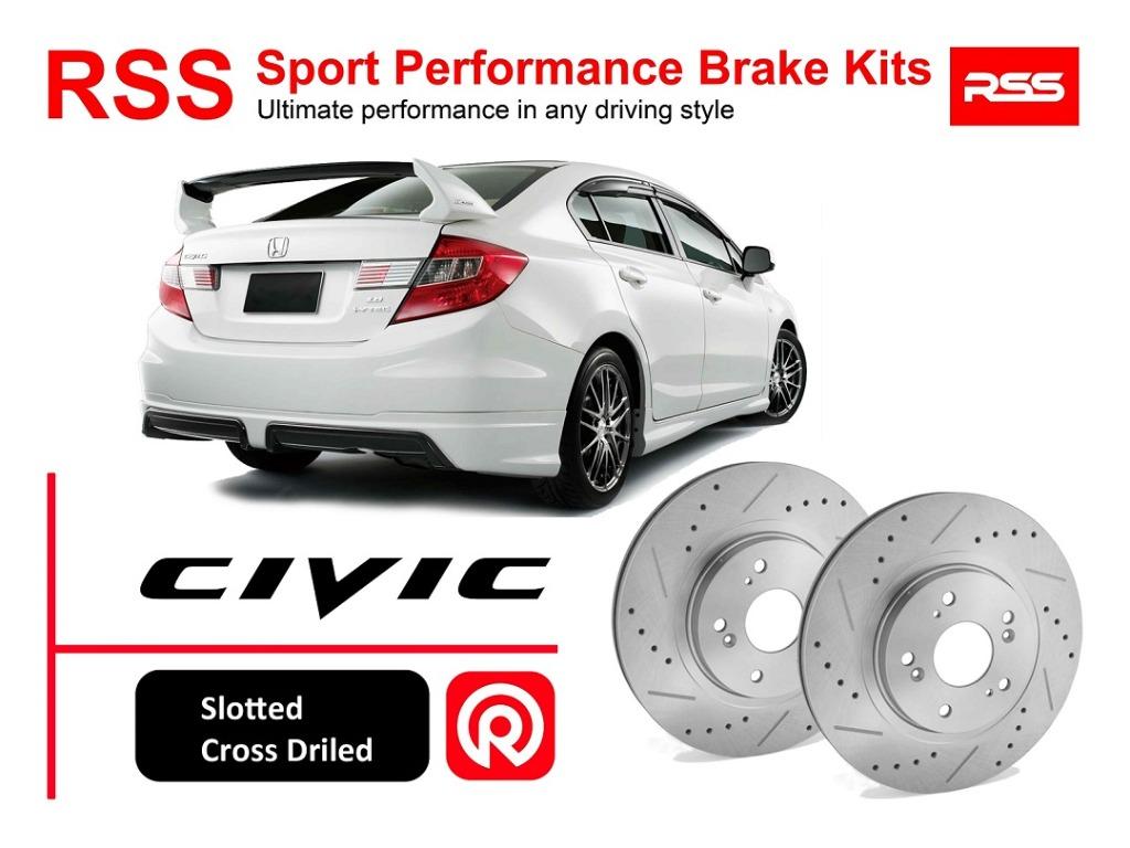 Civic FB FD 2006-15 RSS Sport Disc Brake Pad kits, Auto 