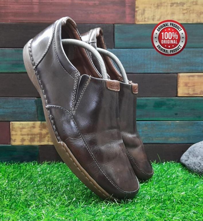 Clarks Men s Unstructured Unnature Easy Tumbled Leather size 42.5