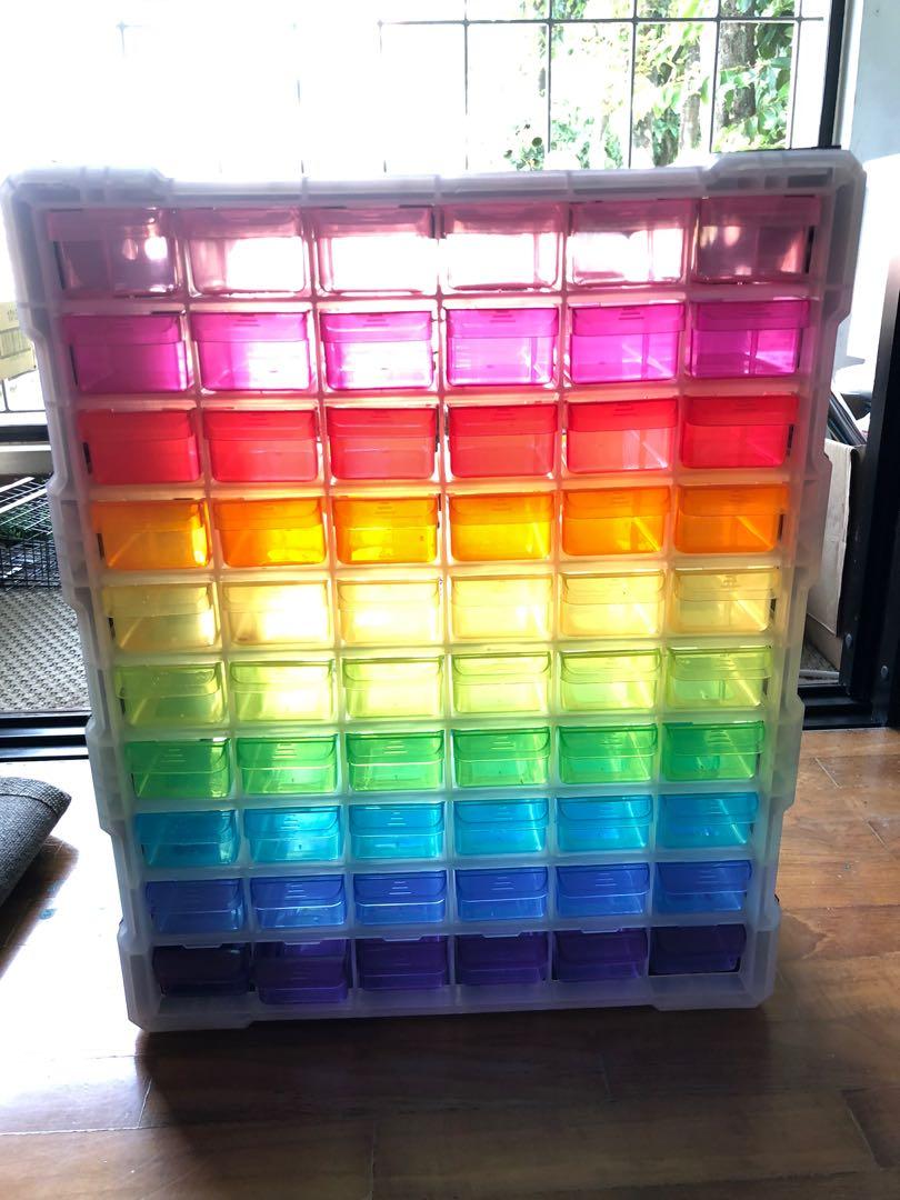 Crafter’s 60-drawer Storage Unit, Hobbies & Toys, Stationery & Craft ...