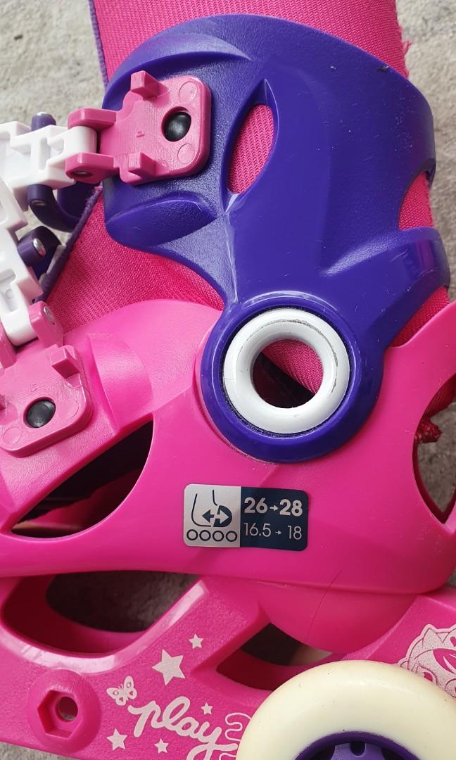 Decathlon Inline Roller Skates Kids Beginner (Adjustable 3 Sizes