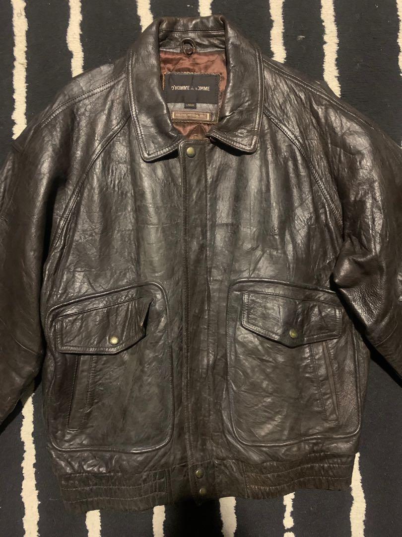 D’HOMME A HOMME LEATHER JACKET