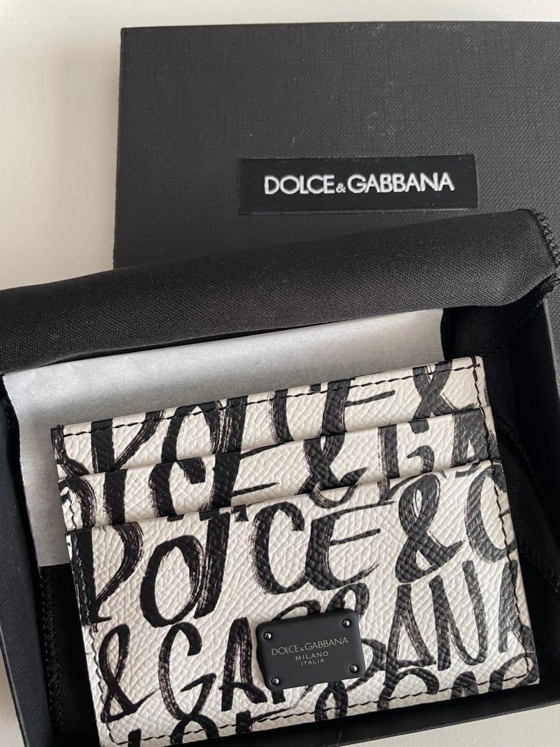 Dolce & Gabbana - Dauphine calfskin card holder with logo print, Men's  Fashion, Watches & Accessories, Wallets & Card Holders on Carousell