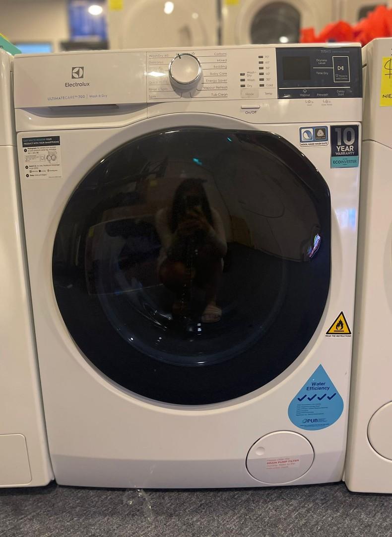 ELECTROLUX EWW7024FDWA FRONT LOAD WASHER & DRYER (7/5KG), TV & Home