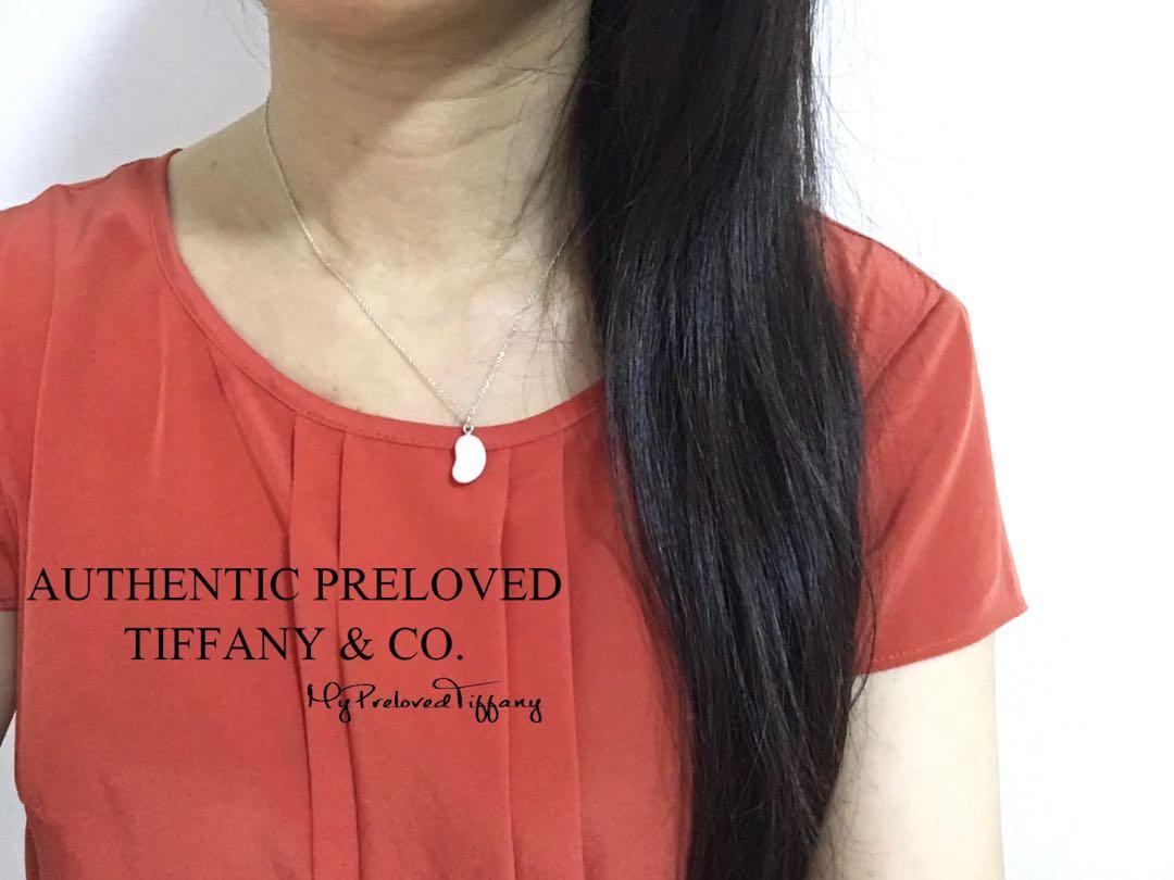 Tiffany jade clearance bean necklace