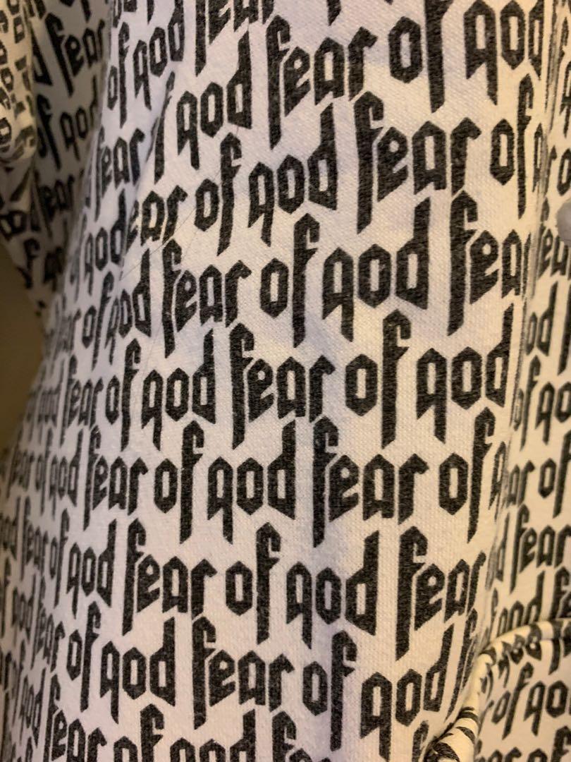 Fear of hot sale god monogram hoodie
