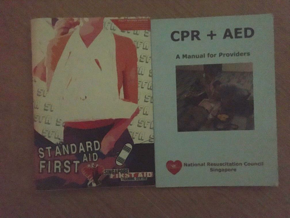 First Aid/ CPR + AED manual, Everything Else on Carousell