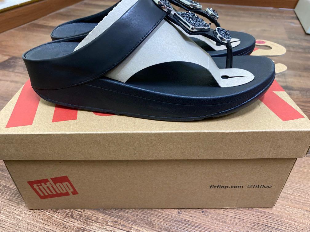 Fitflop Leia Glitz Tweed Toe Thongs Women s Fashion Footwear