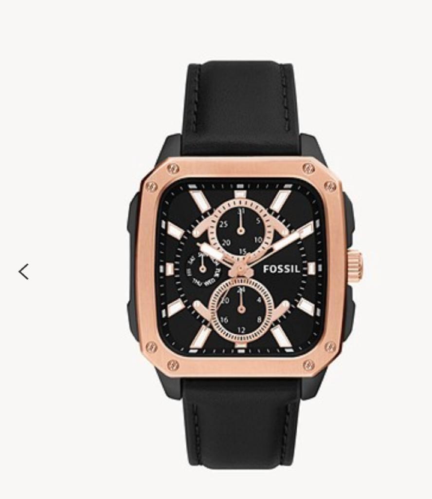 Fossil Multifunction Black Leather 
