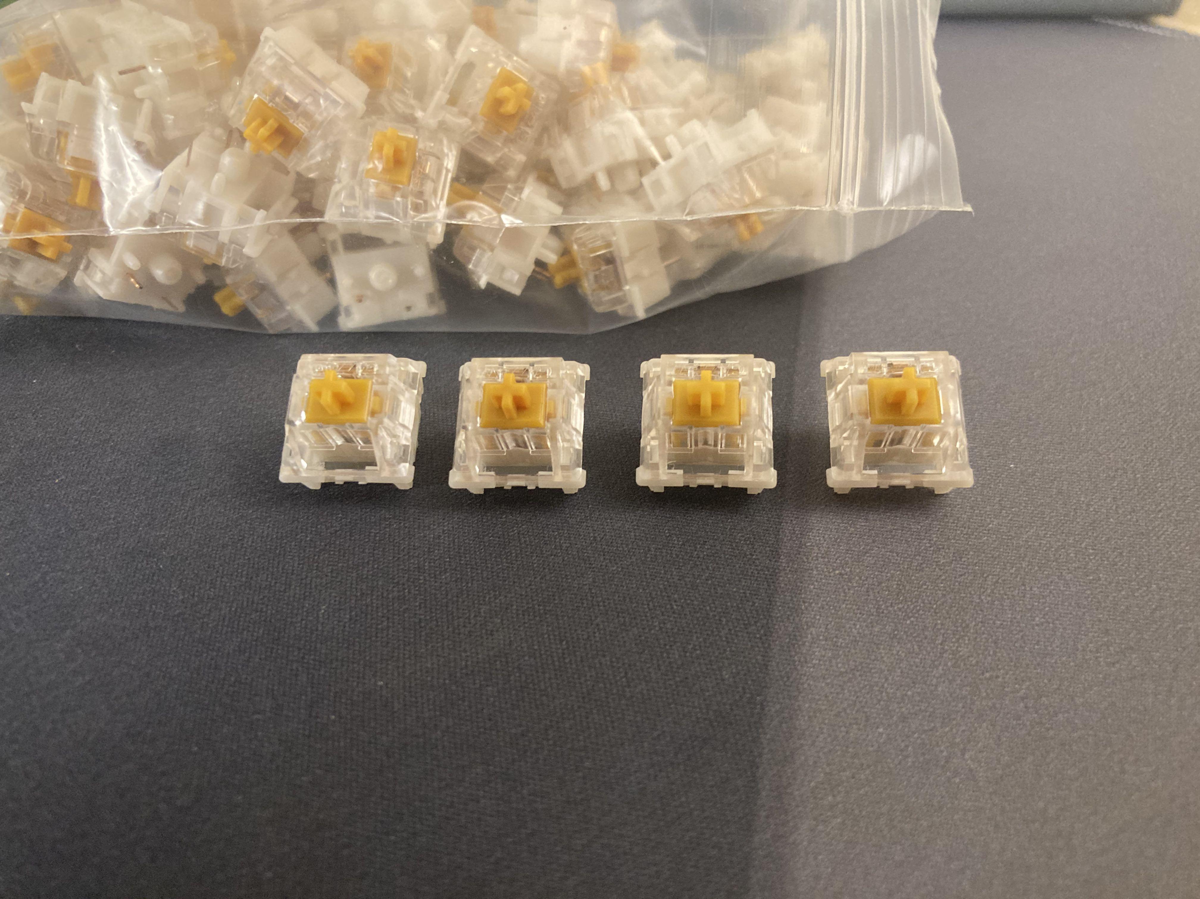82x Factory Lubed Gazzew Boba U4T 68g RGB Version Switches for Custom