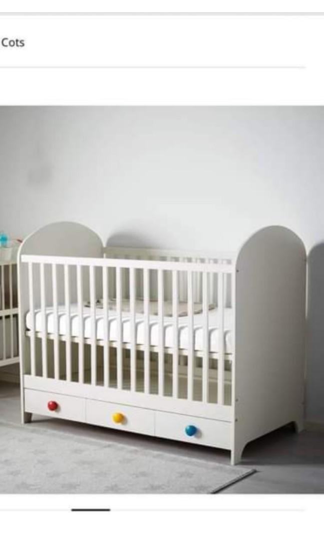 Gonatt Ikea Baby Crib Cot, Babies & Kids, Baby Nursery & Kids Furniture