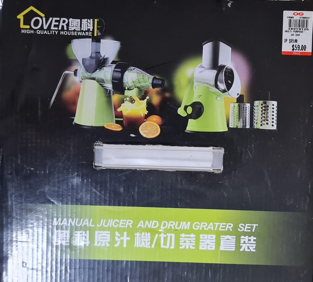 Manual Juicer & Drum grater, TV & Home Appliances, Kitchen Appliances