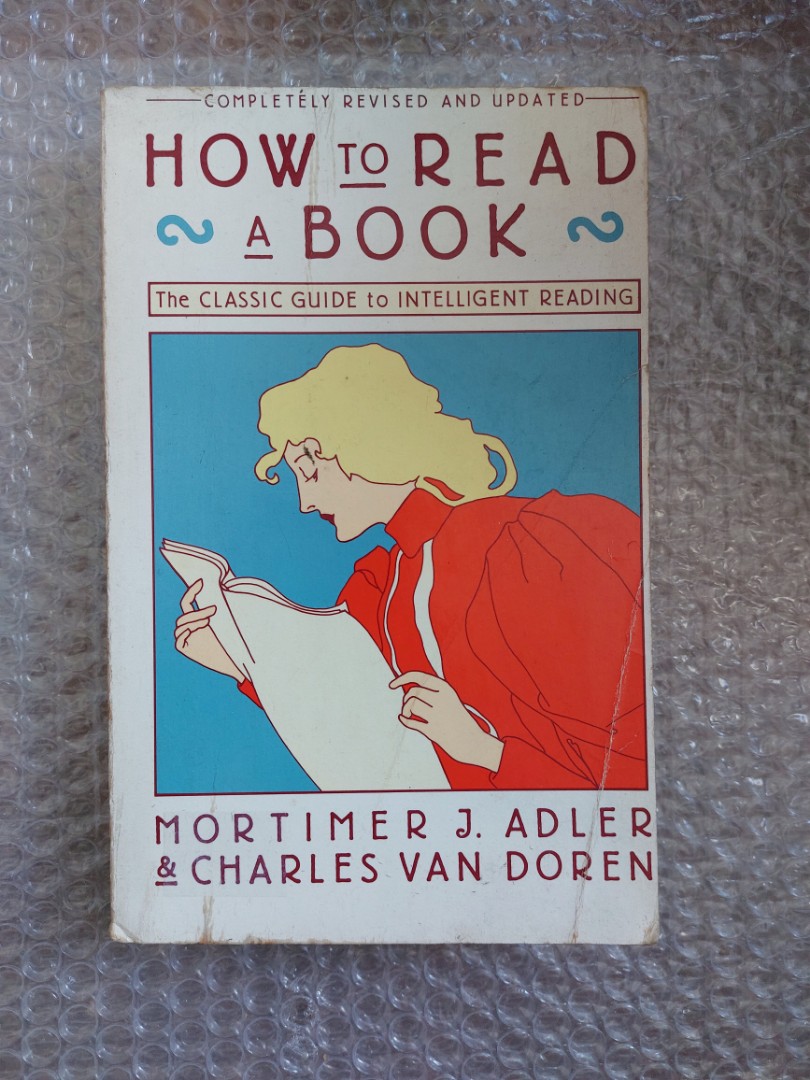 How to Read a Book by Mortimer J. Adler, Hobbies & Toys, Books ...