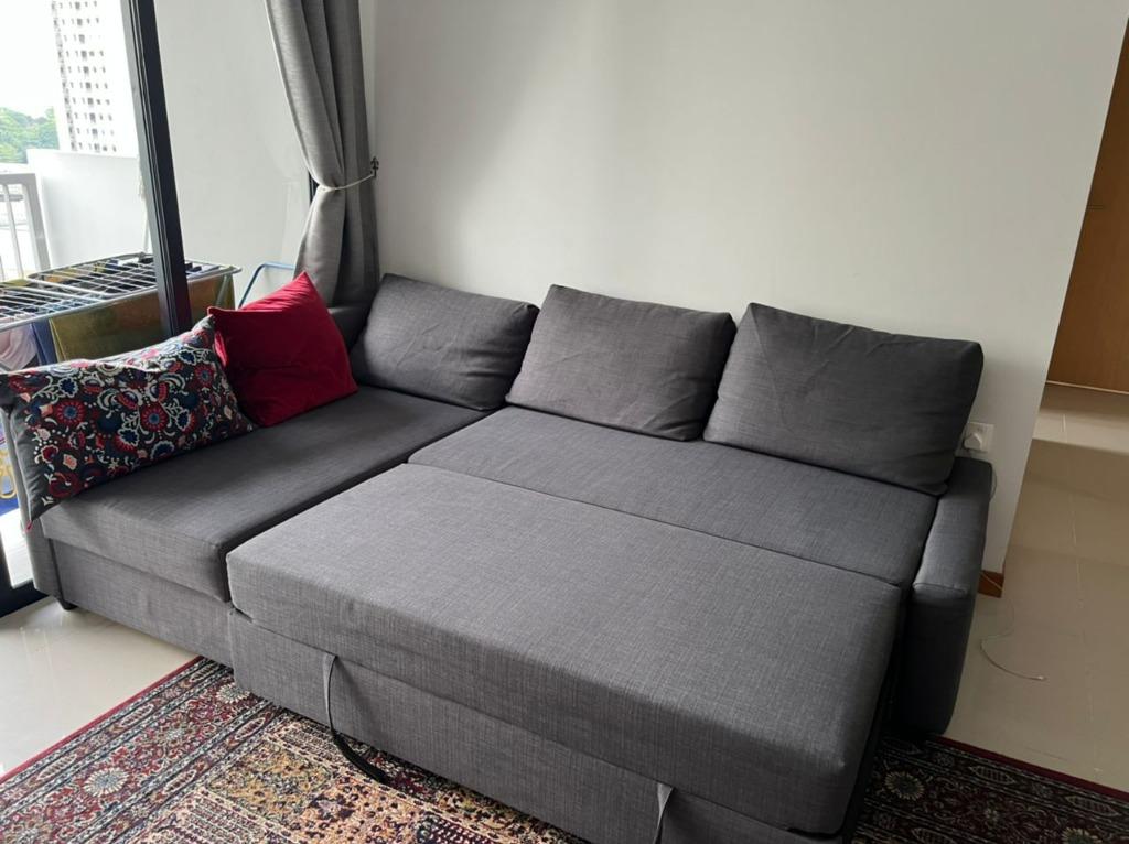 Ikea Friheten LShaped SofaBed with Storage, Furniture & Home Living
