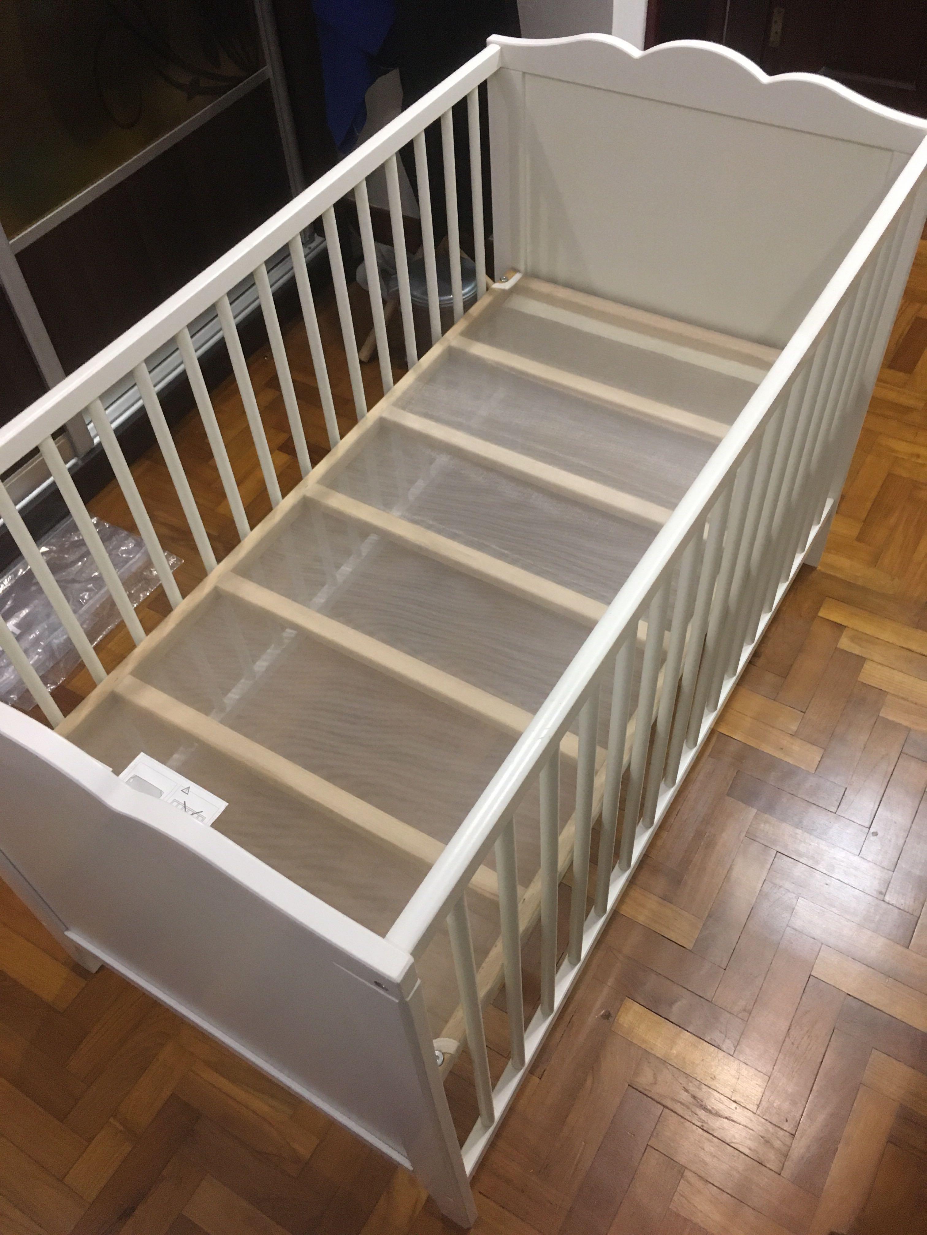 IKEA Hensvik Cot (White), Babies & Kids, Baby Nursery & Kids Furniture