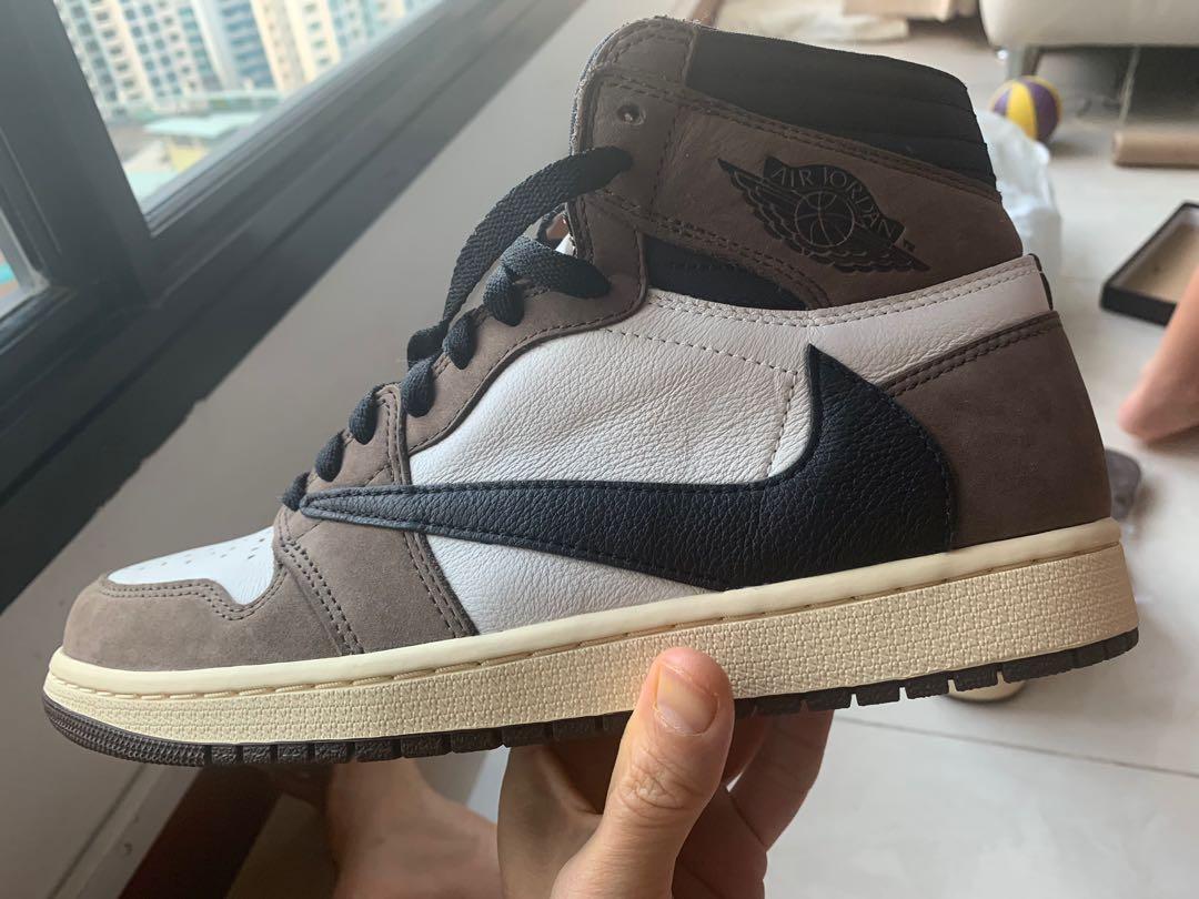 Jordan 1 Travis scott TS, Men's Fashion, Footwear, Sneakers on Carousell