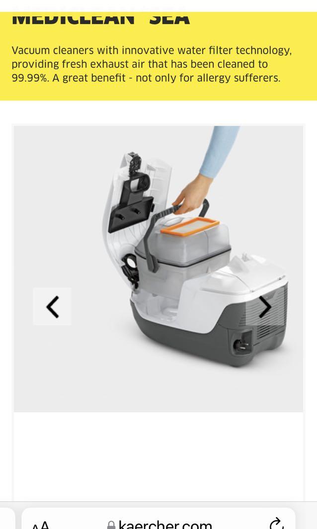 Karcher WATER FILTER VACUUM CLEANER DS 6.000 MEDICLEAN *SEA, TV & Home