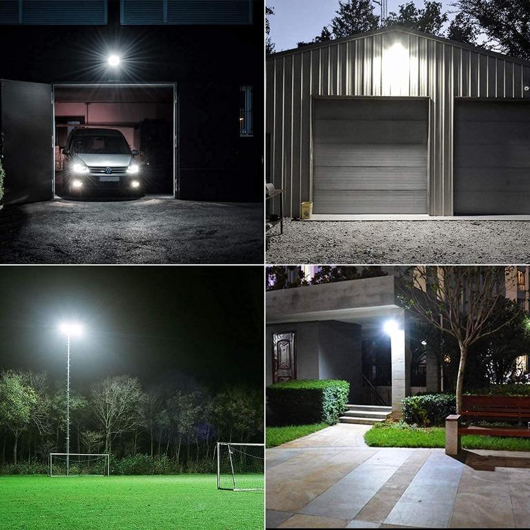 Lepro 50W Led Floodlight Outdoor, 4250lm LED Security Lights, 350W  Incandescent Lamp Equivalent, Waterproof IP65, Daylight White Outdoor Lights  for Warehouse, Playground, Backyard and More 