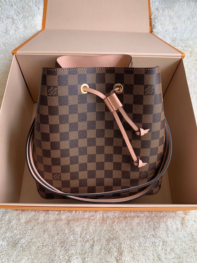 LV NEO NOE DAMIER EBENE VENUS N40198, (sz : 26x26x17 cm)