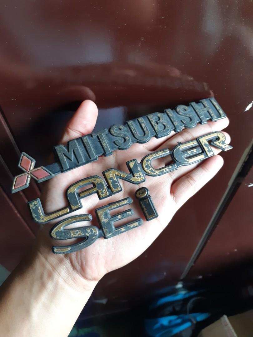 Mitsubishi original emblem lancer evo 3 era sei all complete 3 pcs 1 ...