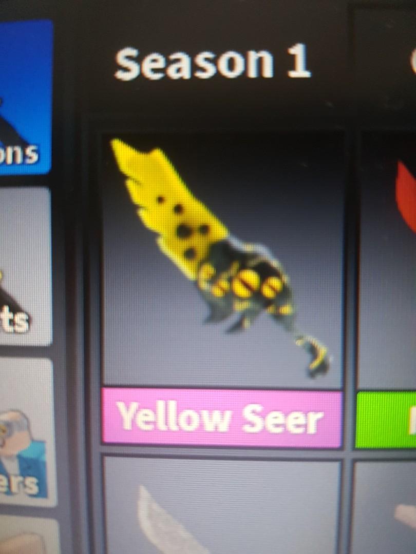 MM2 Yellow seer for trade, Video Gaming, Video Games, Others on Carousell