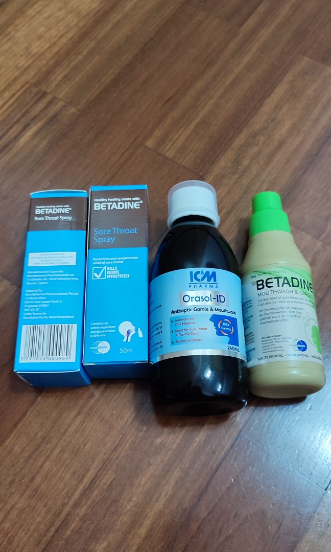 Mouthwash & sore throat spray, Health & Nutrition, Medical Supplies