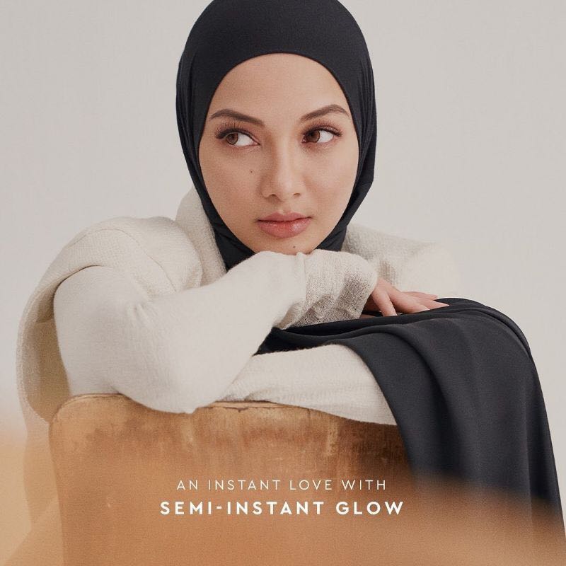 naelofar glow semi instant shawl