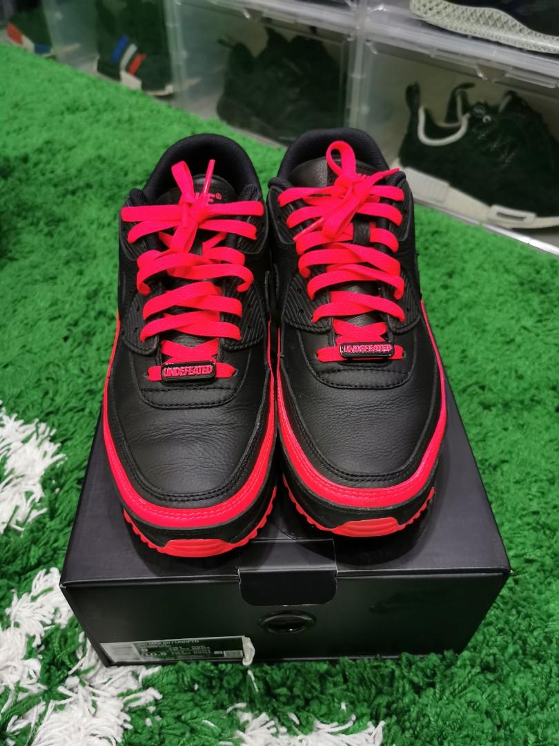 Undefeated x air max 90 black solar red online