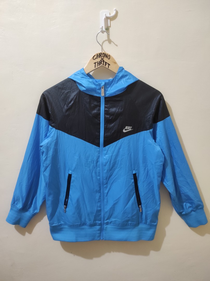 Nike blue and black windbreaker clearance