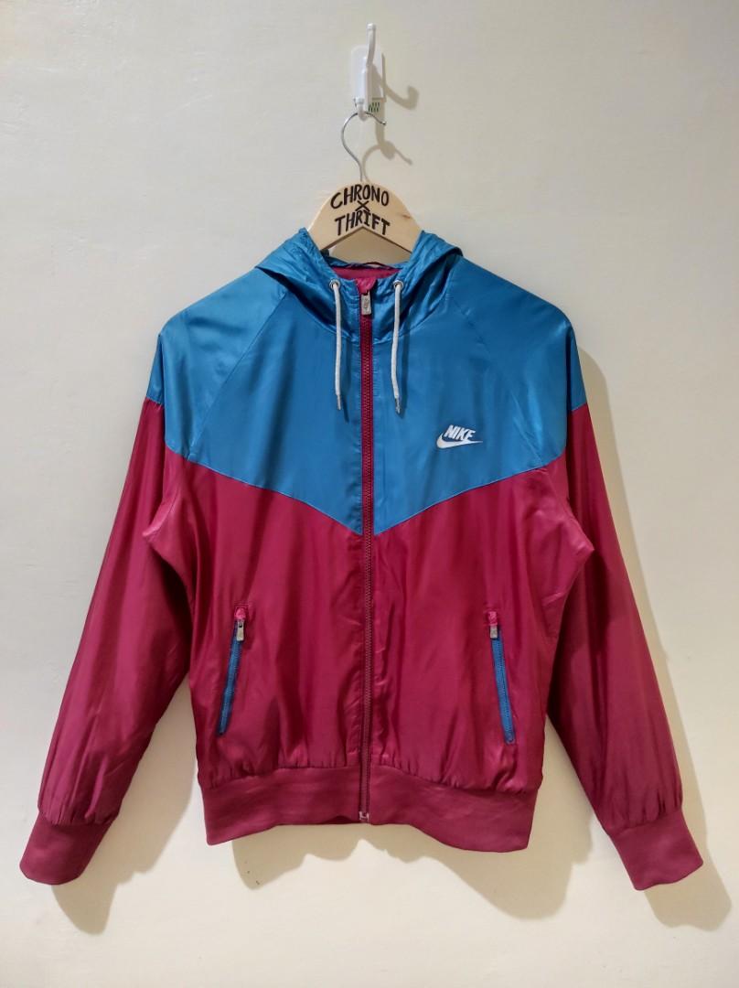 maroon nike windbreaker