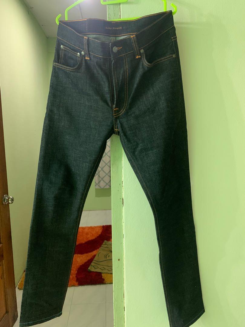 nudie jeans lean dean dry aquamarine 