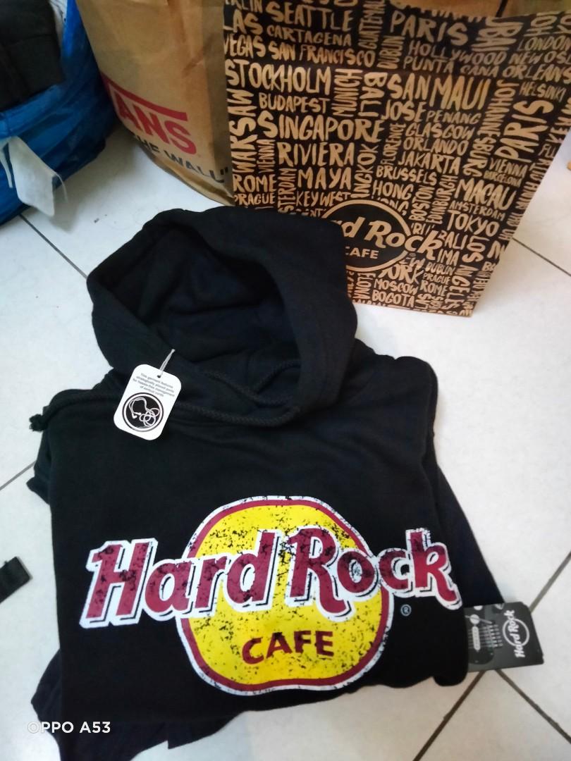 Black hard sale rock cafe hoodie