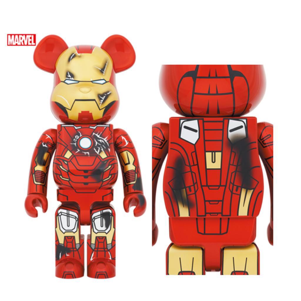 BE@RBRICK ベアブリック IRONMAN MARK42 アイアンマン マーク42 DAMAGE ...