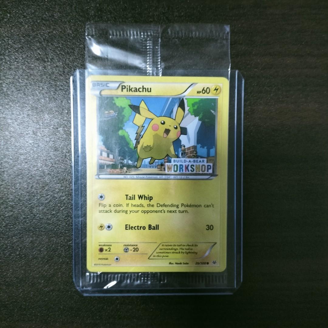 PIKACHU BUILD A BEAR WORKSHOP PROMO SEALED POKEMON TCG CARDS MINT NOT CHARIZARD