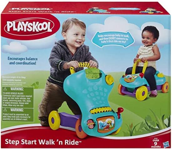 Playskool Step Start Walk 'n Ride Active 2-in-1 Ride-On and Walker Toy ...