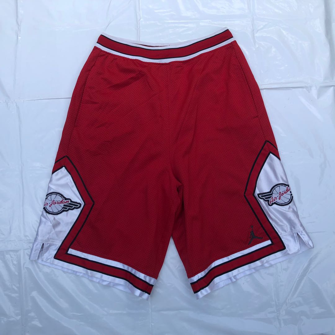 PO AIR JORDAN JUMP MAN RED WHITE HEAVY JERSEY SMALL UNISEX, Men's Fashion,  Bottoms, Shorts on Carousell