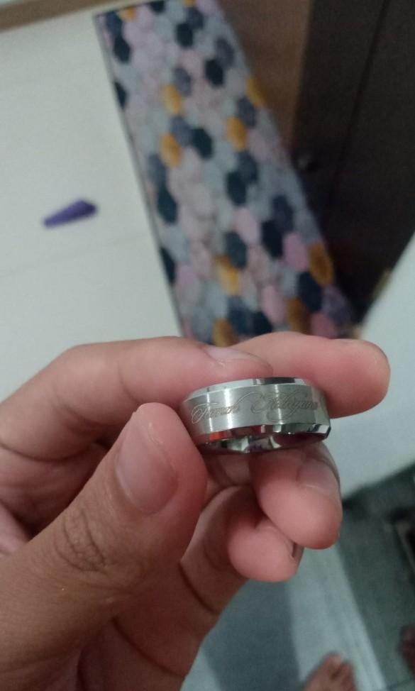 Mens custom wedding band top