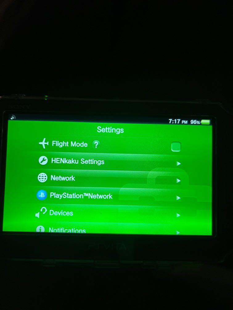 PS Vita 2000 with henkaku settings, Video Gaming, Video Game Consoles