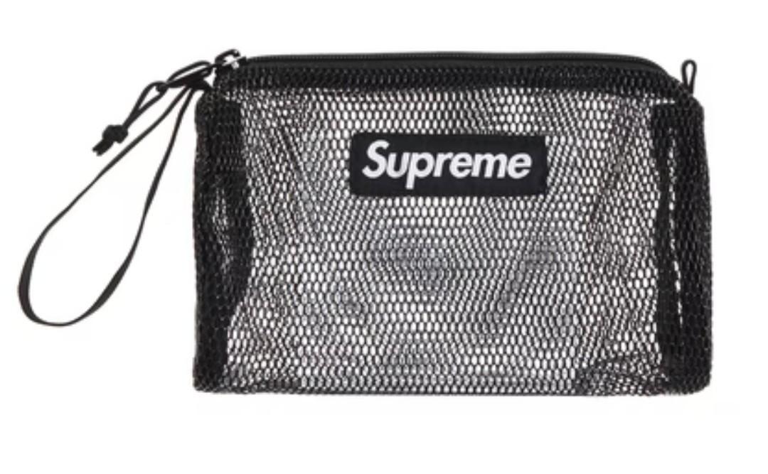 SUPREME mesh black pouch 6.9inch phone ok Women s Fashion Bags