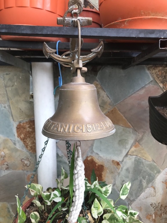 Titanic Solid Brass Bell with Anchor (Rare Vintage Collection), Luxury