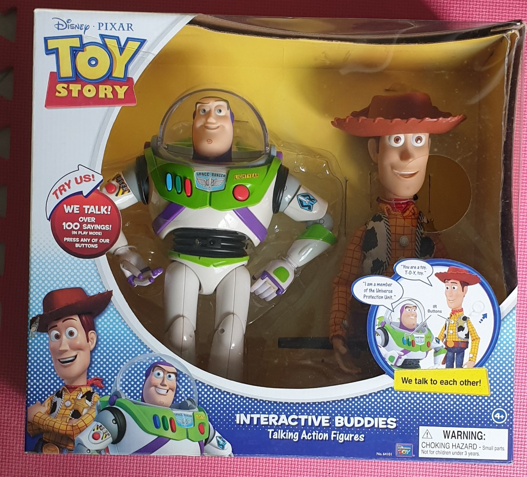 Toy story buzz and woody talking shop action figures