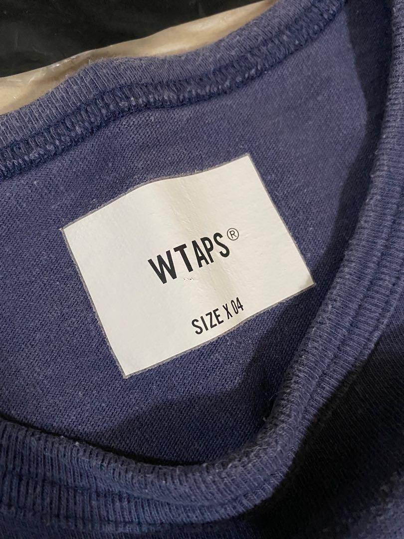 WTAPS SS21 COLLEGE TEE NAVY XL, 男裝, 上身及套裝, T-shirt、恤衫