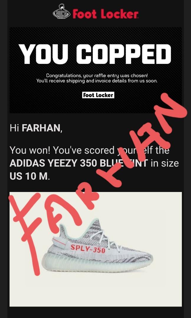 WTS Yeezy 350 Blue Tint Men s Fashion Footwear Sneakers on Carousell