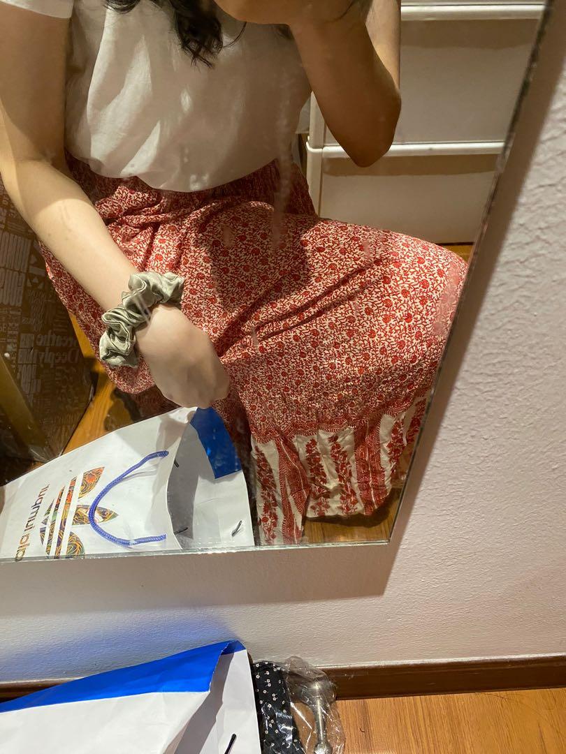 ZARA Boho Maxi Skirt Women s Fashion Bottoms Skirts on Carousell