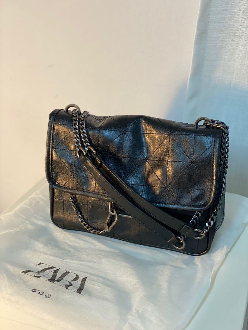 Zara Rocker soft crossbody bag, Women's Fashion, Bags & Wallets on