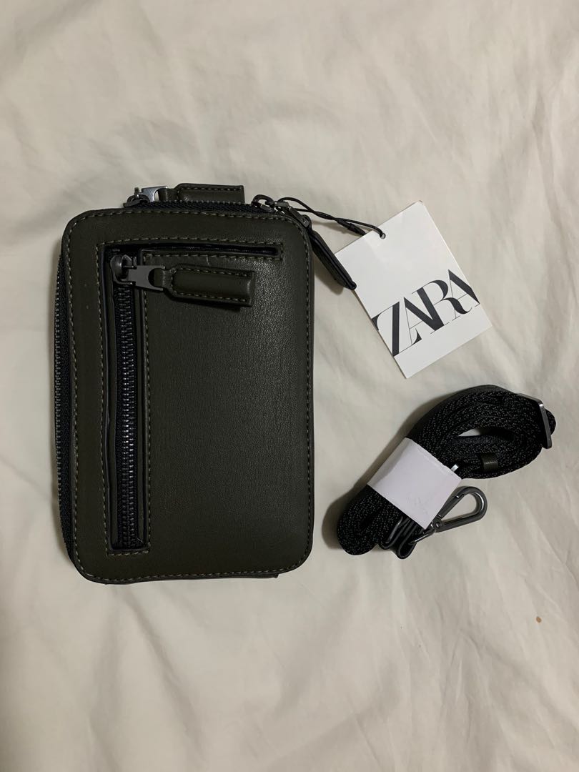 ZARA Leather Sling Bag, Men's Fashion, Bags, Sling Bags on Carousell