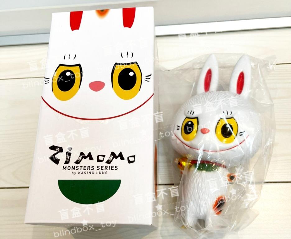 Zimomo maneki 白招財 白色招財貓 How2work The Monsters Labubu