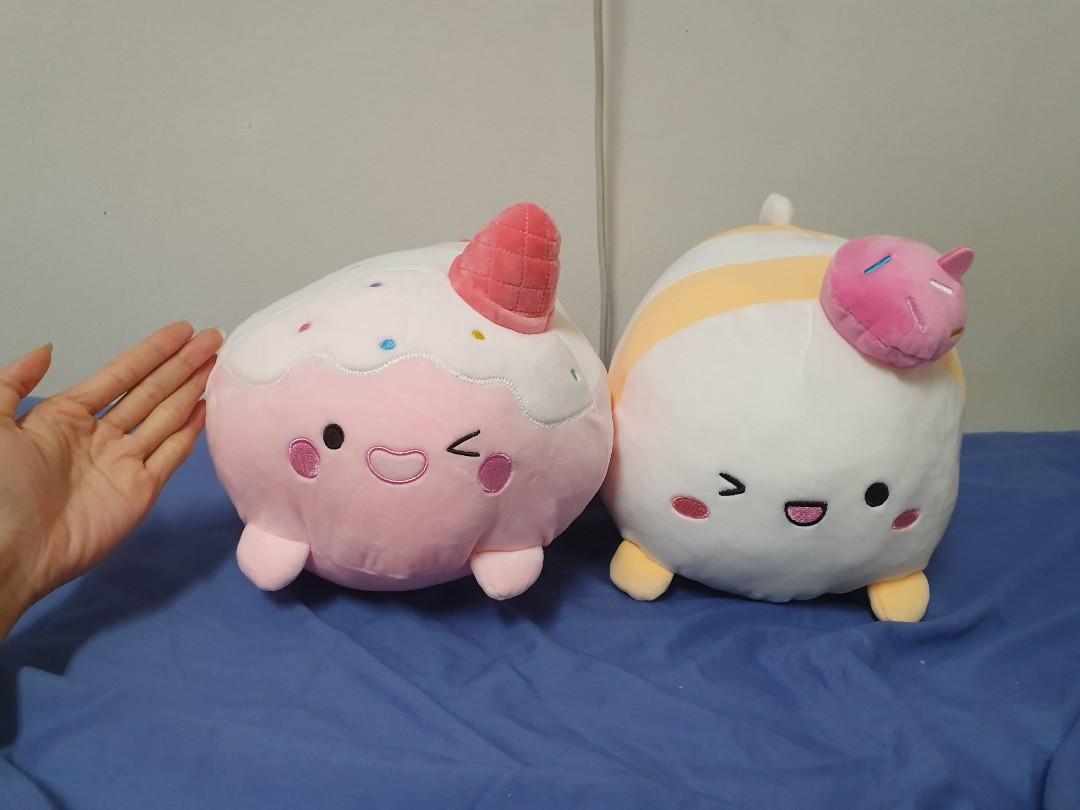 32cm LARGE Cute ice cream cupcake narwhal food stuffed plush toy plushie cushion Fun Claw good for birthday valentine s day present gift
