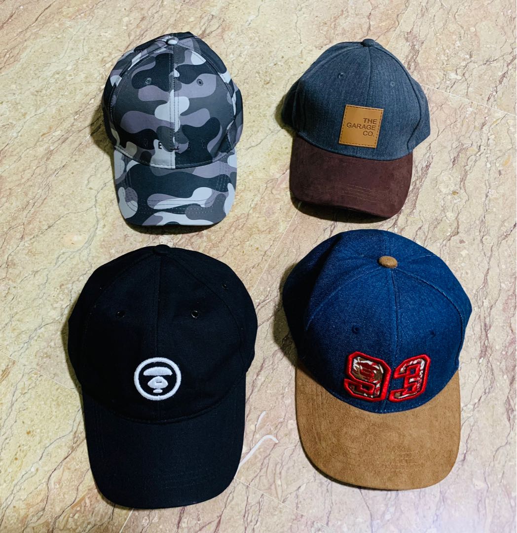 4 x caps Clearance Set, Men's Fashion, Watches & Accessories, Caps
